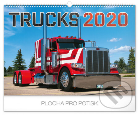 Nástěnný kalendář Trucks 2020, Presco Group, 2019