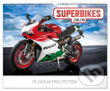Nástěnný kalendář Superbikes 2020, Presco Group, 2019