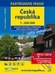 Česká republika - autoatlas 1:200 000 (2015/2016), Kartografie Praha, 2015