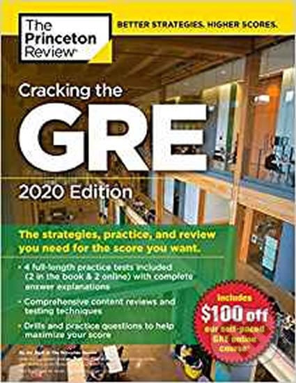 Cracking the GRE: 2020 Edition, Folio, 2019