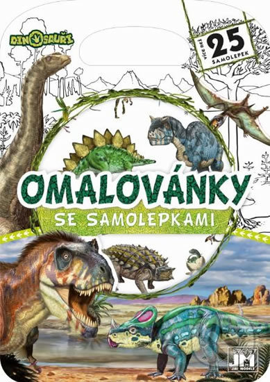 Omalovánky se samolepkami: Dinosauři, Jiří Models, 2019