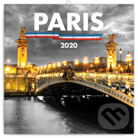 Poznámkový kalendář / kalendár Paris 2020, Presco Group, 2019