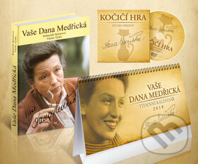 Komplet 3ks Vaše Dana Medřická + DVD + kalendář 2018 - Bohumila Spisarová, Václav Vydra, Václav Vydra, 2017