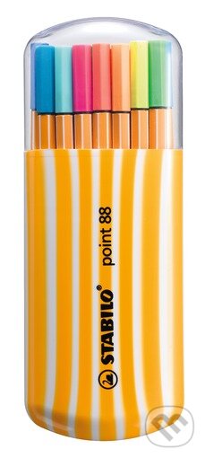 STABILO point 88 Zebrui (20 kusov vrátane 5 Neon farieb)