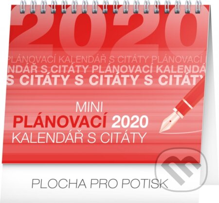 Stolní kalendář Plánovací s citáty 2020, Presco Group, 2019