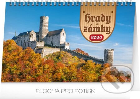 Stolní kalendář Hrady a zámky 2020, Presco Group, 2019
