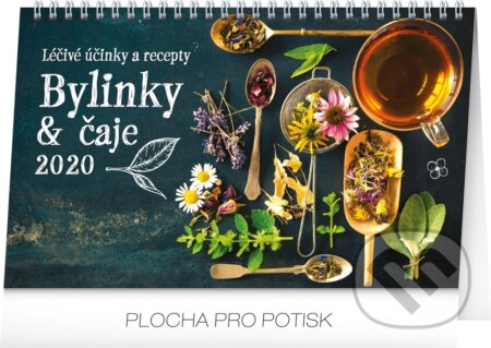 Stolní kalendář Bylinky a čaje 2020, Presco Group, 2019