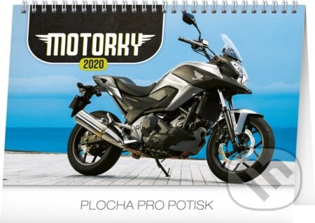 Stolní kalendář Motorky 2020, Presco Group, 2019