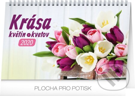 Stolní kalendář Krása květin – Stolový kalendár Krása kvetov 2020, Presco Group, 2019