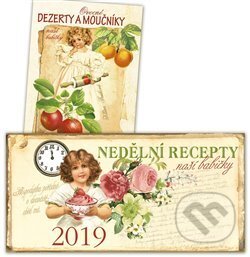 Stolní kalendář 2019 - Nedělní recepty + Ovocné dezerty a moučníky - Klára Trnková, Studio Trnka, 2018