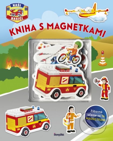 Kniha s magnetkami: Naši hasiči, Stonožka, 2019