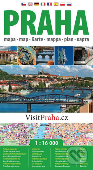 Praha - plán města  1:16 000, MCU, 2016