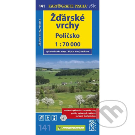 Žďárské vrchy, Poličsko 1:70 000, Kartografie Praha, 2018