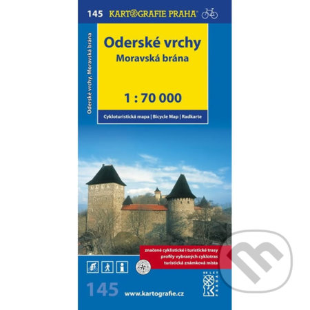 Oderské vrchy, Moravská brána 1:70 000, Kartografie Praha, 2017