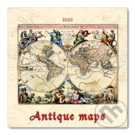 Nástenný kalendár Antique maps 2020, Spektrum grafik, 2019
