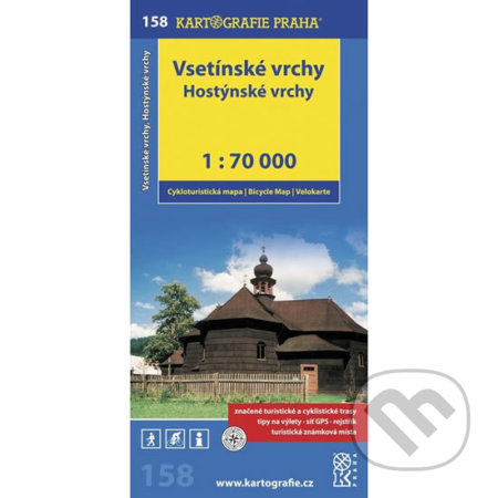 Vsetínské vrchy, Hostýnské vrchy 1:70 000, Kartografie Praha, 2014