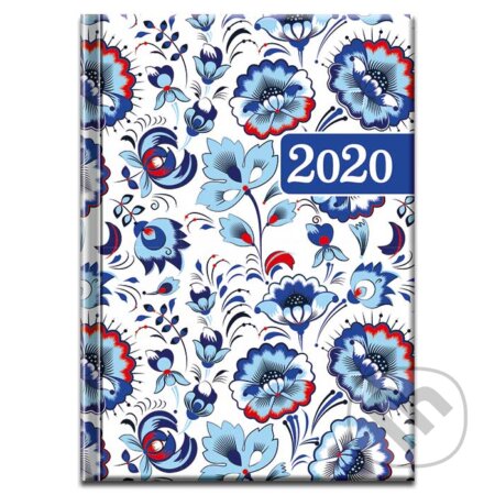 Diár Praktik kvety 2020 - biely, Spektrum grafik, 2019