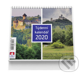 Hrady - stolní kalendář mini 2020, VIKPAP, 2019