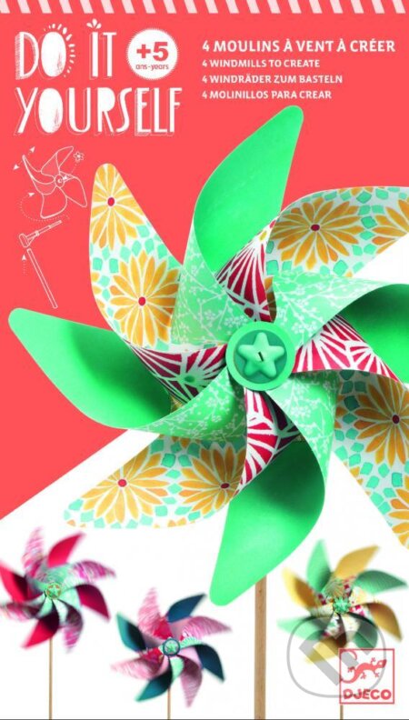 DIY: Vrtuľky – Pastelové farby, Djeco, 2019