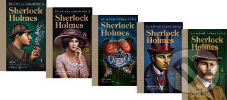 Sherlock Holmes (kolekcia 1-5) - Arthur Conan Doyle, Julo Nagy (ilustrátor), SnowMouse Publishing, 2019