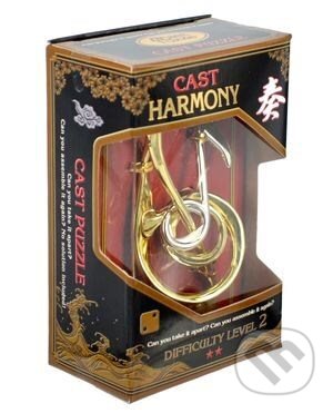 Spoločenská hra: Hlavolam Hanayama Gold - Harmony (Albi). Albi, 2019