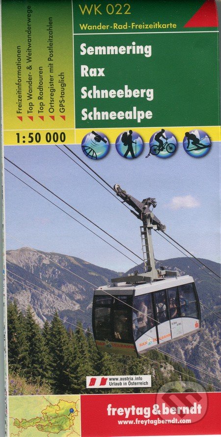 Semmering, Rax, Schneeberg, Schneealpe 1:50 000, freytag&berndt