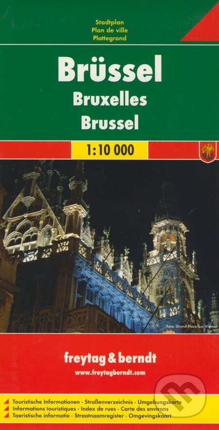 Brüssel 1:10 000 (Mapa mesta)