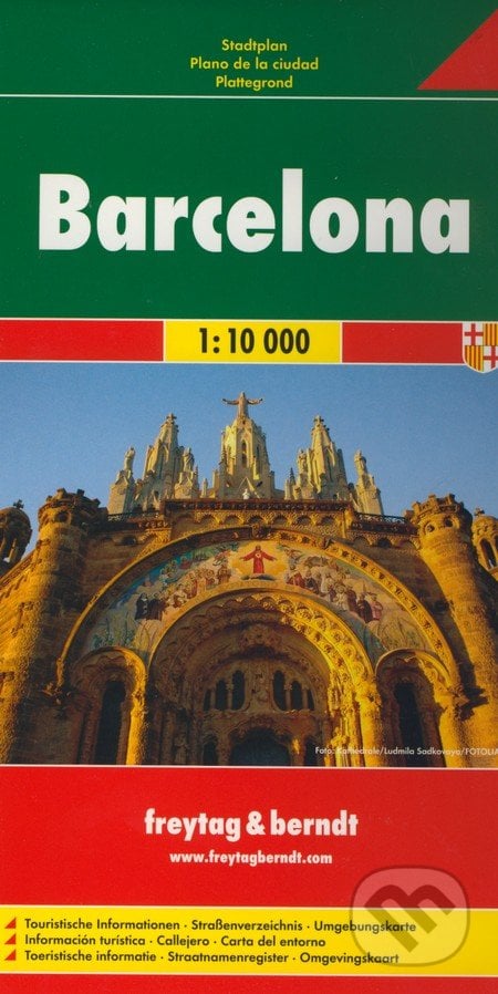 Barcelona 1:10 000, freytag&berndt, 2014