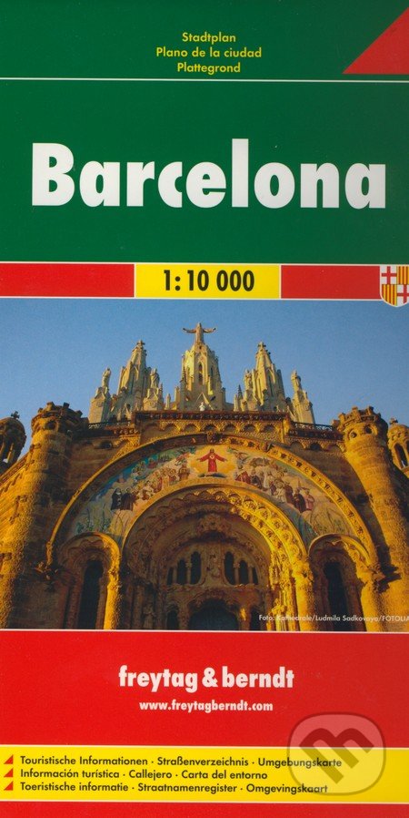 Barcelona 1:10 000, freytag&berndt, 2014
