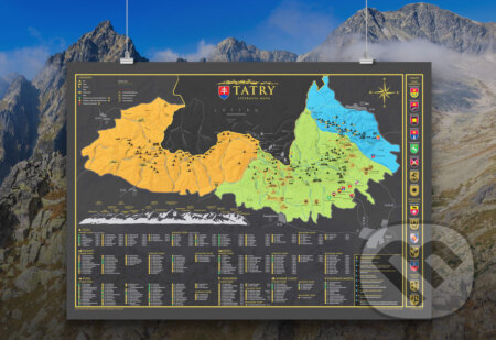 Stieracia mapa Tatier - Vysoké, Západné, Belianske