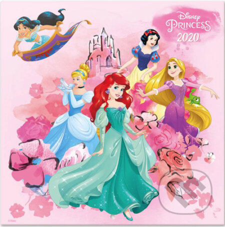 Oficiální kalendář Disney 2020 s plakátem: Princezny, , 2019