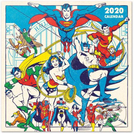 Kalendář 2020 s plakátem: DC Comics, DC Comics, 2019