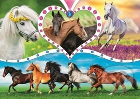 Krásní koně - puzzle z kategorie 60 - 300 dílků