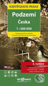 Podzemí Česka 1:500 000, Kartografie Praha, 2017
