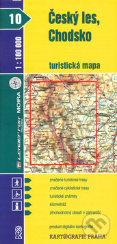 Český les, Chodsko  turistická mapa 1:100 000, Kartografie Praha, 2004