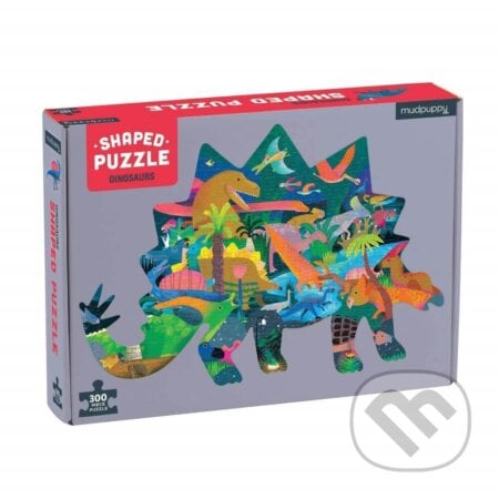 Puzzle tvarované Dinosaury, Mudpuppy, 2019