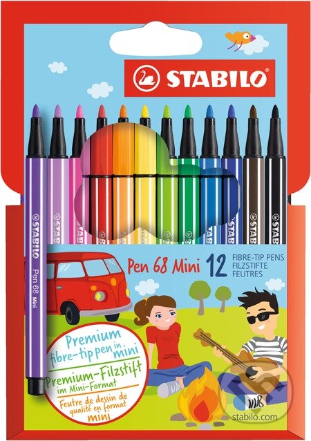 STABILO Pen 68 Mini - Kartónové Púzdro (12 ks)