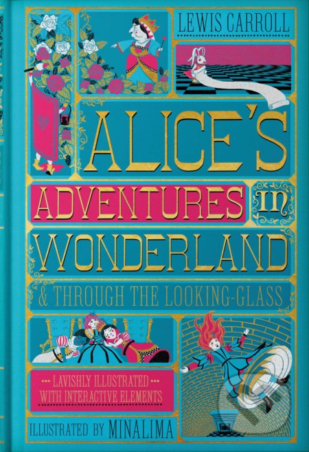 Alice&#039;s Adventures in Wonderland and Through the Looking-Glass - Lewis Carroll, MinaLima (Ilustrátor), HarperCollins, 2019