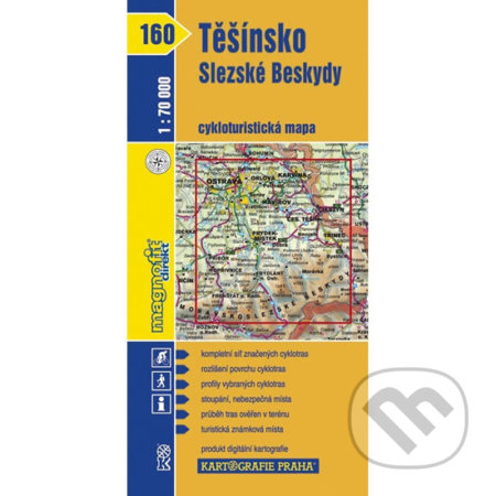 1: 70T(160)-Těšínsko, Slezské Beskydy (cyklomapa), Kartografie Praha