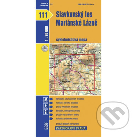 1: 70T(111)-Slavkovský les,Mariánské Lázně (cyklomapa) - kniha z kategorie Mapy Evropy