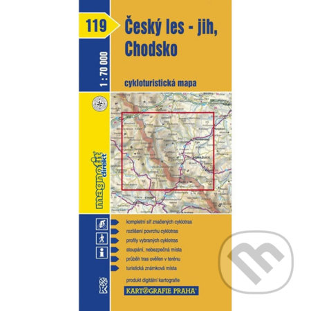 1: 70T(119)-Český les-jih,Chodsko (cyklomapa), Kartografie Praha