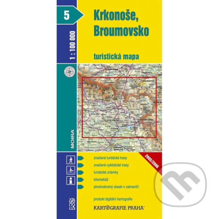 Krkonoše, Broumovsko (turistická mapa), Kartografie Praha