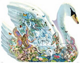 Shaped Angelic Swan with shaped packaging, Jumbo