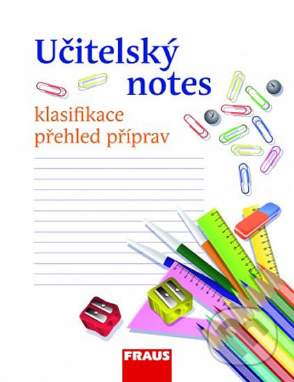 Učitelský notes s motivem Psací potřeby, Fraus, 2014