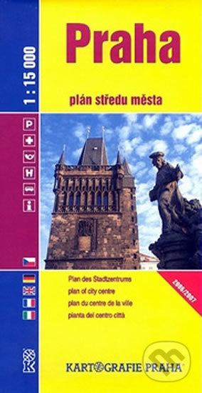 Praha: Plán středu města 1:15 000, Kartografie Praha, 2007