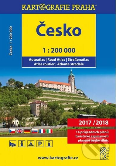 Česko: Autoatlas/1:200 000, Kartografie Praha, 2017
