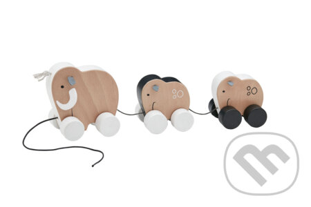 Ťahacia mamutia rodina drevená Neo - hra z kategorie Vzdělávací hry