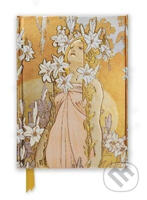 Journal - Mucha, Flowers - Lilly - Alfons Mucha, Flame Tree Publishing, 2014