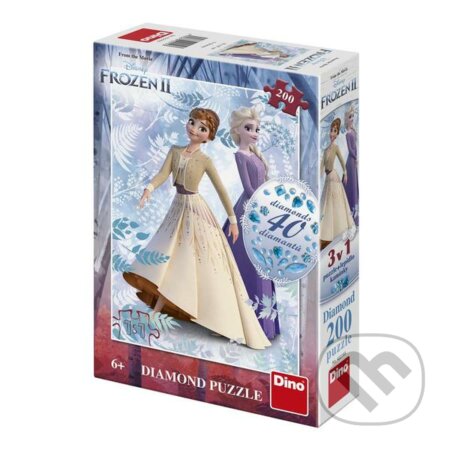 Frozen II 200 diamond - puzzle z kategorie 60 - 300 dílků