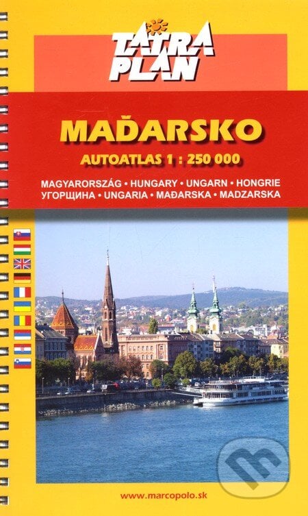 Maďarsko 1:250 000 autoatlas, Marco Polo, 2009